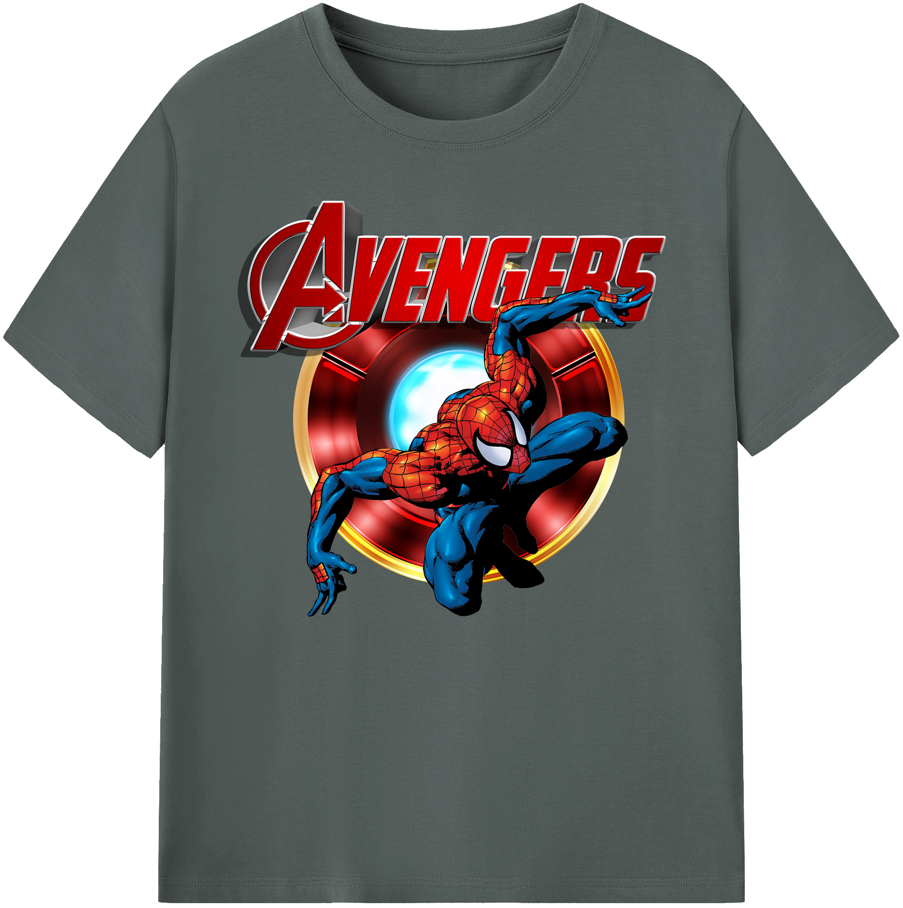 （画像用） Spider Man スパイダーマン 綿100％ メンズ半袖Tシャツ｜肌触りやわらか＆通気性